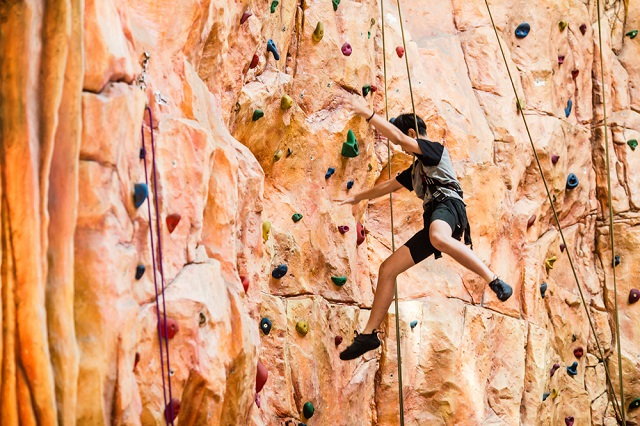 Trò chơi leo núi mạo hiểm tại Công viên Fantasy