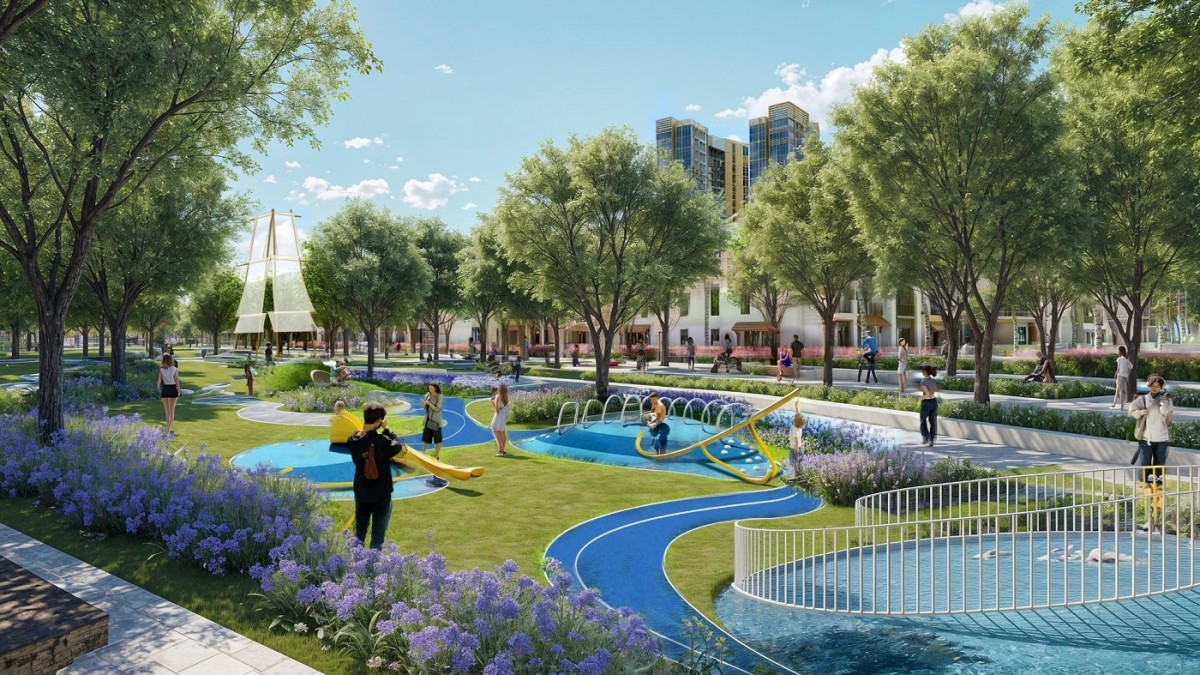 Công viên trục trung tâm tại Charmora City